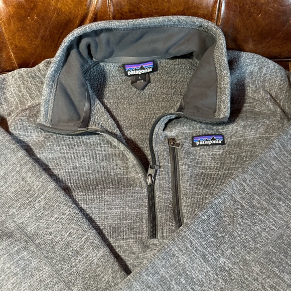 Patagonia Men's Better Sweater® 1/4 Zip Fleece Grey Men’s L - Picture 4 of 7